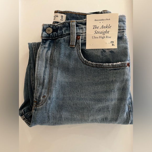Abercrombie the ankle straight ultra high rise NWT - Picture 1 of 9